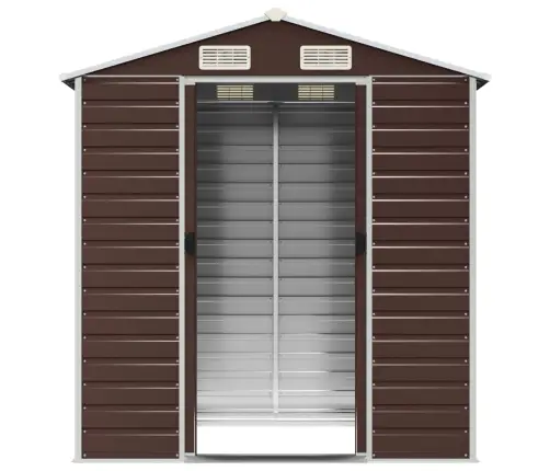 Dārza Šķūnis, Brūns, 191X130X198 Cm, Cinkots Tērauds Vidaxl