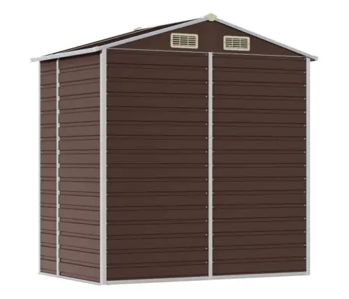 Dārza Šķūnis, Brūns, 191X130X198 Cm, Cinkots Tērauds Vidaxl