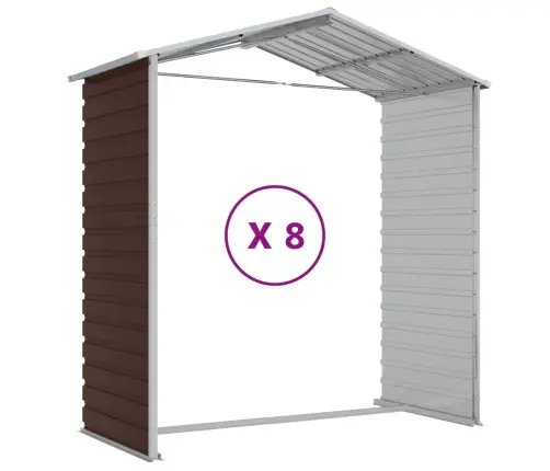 Aiakuur, Pruun, 191 X 725 X 198 cm Tsingitud Teras