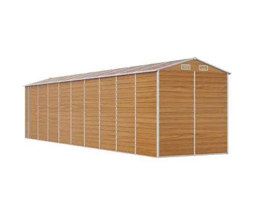 Dārza Šķūnis, Gaiši Brūns, 191X810X198 Cm, Cinkots Tērauds Vidaxl