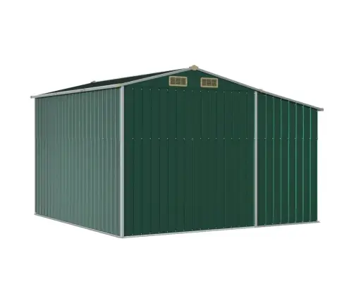 Dārza Šķūnis, Zaļš, 277X279X179 Cm, Cinkots Tērauds Vidaxl