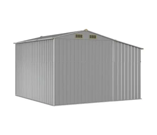 Dārza Šķūnis, Pelēks, 277X279X179 Cm, Cinkots Tērauds Vidaxl