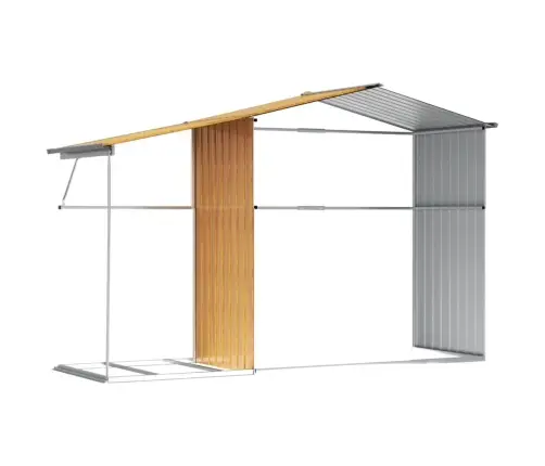 Aiakuur, Helepruun, 277X192,5X179 cm Tsingitud Teras