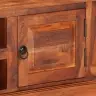 Tv Skapītis Ar Durvīm, 112X30X40 Cm, Akācijas Masīvkoks Vidaxl