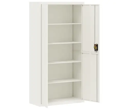 Dokumentu Skapis, Balts, 90X40X220 Cm, Tērauds Vidaxl