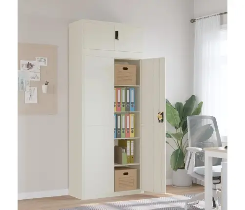 Dokumentu Skapis, Balts, 90X40X220 Cm, Tērauds Vidaxl
