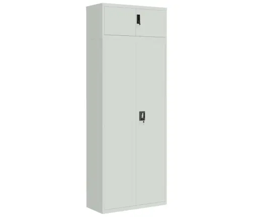 Dokumentu Skapis, Gaiši Pelēks, 90X40X240 Cm, Tērauds Vidaxl