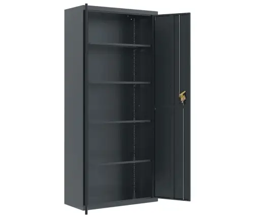 Dokumentu Skapis, Pelēks, 90X40X240 Cm, Tērauds Vidaxl