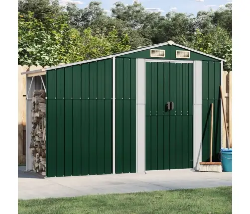 Sodo Pašiūrė, Žalia, 277X93X179cm Galvanizuotas Plienas