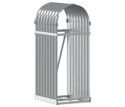 Küttepuude Alus, Helehall, 40 X 45 X 100 cm Tsingitud Teras