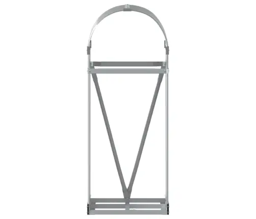 Küttepuude Alus, Helehall, 40 X 45 X 100 cm Tsingitud Teras