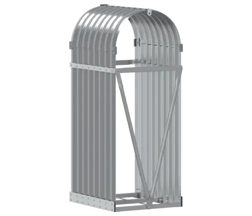 Küttepuude Alus, Helehall, 40 X 45 X 100 cm Tsingitud Teras