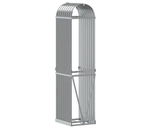 Küttepuude Alus, Helehall, 40X45X170 cm Tsingitud Teras