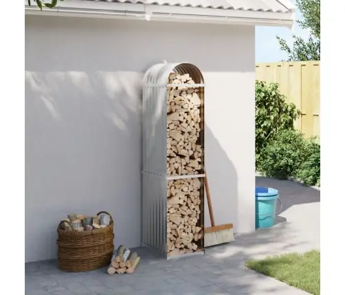 Küttepuude Alus, Helehall, 40X45X170 cm Tsingitud Teras