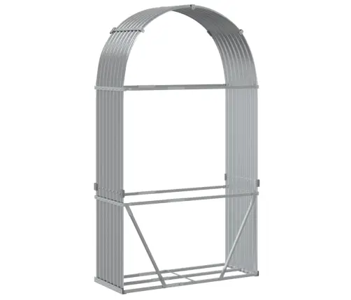 Küttepuude Alus, Helehall, 120 X 45 X 210 cm Tsingitud Teras