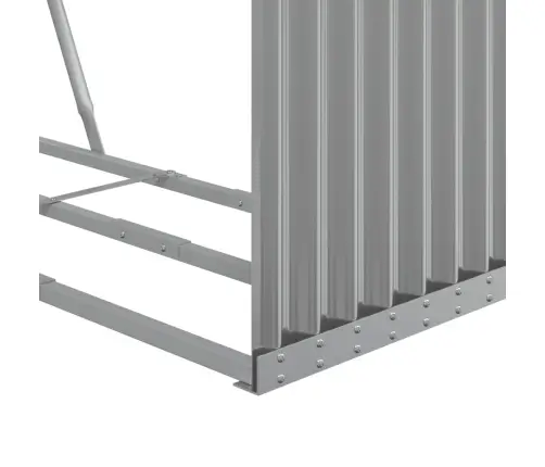 Küttepuude Alus, Helehall, 120 X 45 X 210 cm Tsingitud Teras