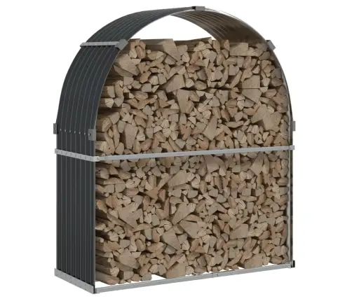 Puuhoidik Antratsiithall 120 X 45 X 140 Cm Tsingitud Terasest