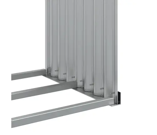 Puuhoidik Antratsiithall 120 X 45 X 140 Cm Tsingitud Terasest