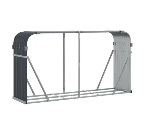 Küttepuude Alus, Antratsiithall, 180X45X100 cm Tsingitud Teras