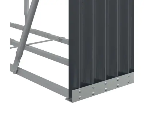 Küttepuude Alus, Antratsiithall, 180X45X100 cm Tsingitud Teras