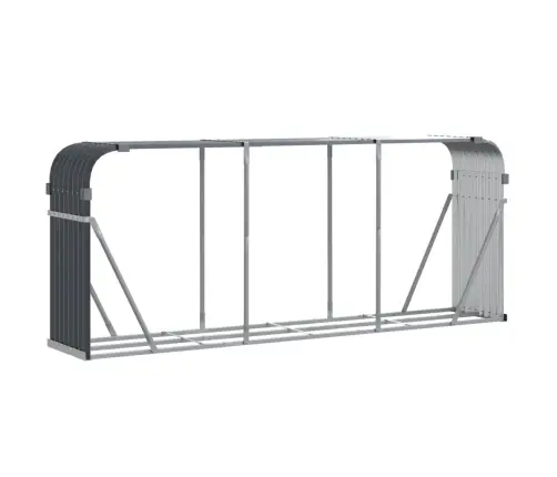 Puuhoidik Antratsiithall 234X45X100 Cm Tsingitud Terasest