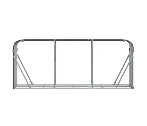 Puuhoidik Antratsiithall 234X45X100 Cm Tsingitud Terasest