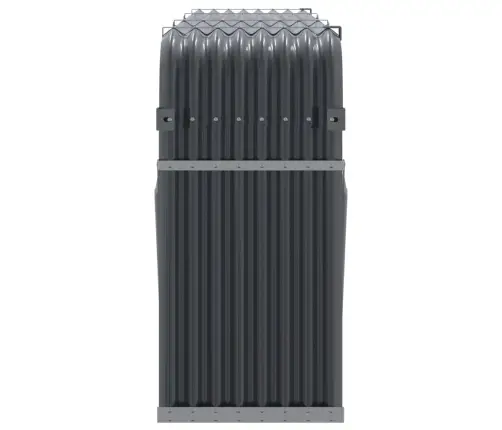 Puuhoidik Antratsiithall 234X45X100 Cm Tsingitud Terasest