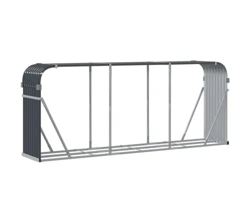 Puuhoidik Antratsiithall 234X45X100 Cm Tsingitud Terasest