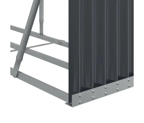 Puuhoidik Antratsiithall 234X45X100 Cm Tsingitud Terasest