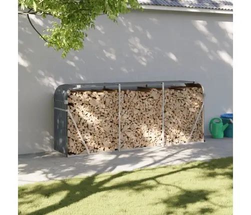 Puuhoidik Antratsiithall 234X45X100 Cm Tsingitud Terasest