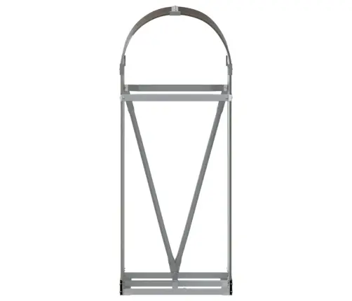 Küttepuude Alus, Pruun, 40X45X100 cm Tsingitud Teras