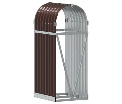 Küttepuude Alus, Pruun, 40X45X100 cm Tsingitud Teras