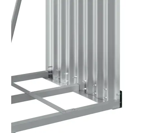 Küttepuude Alus, Pruun, 40X45X100 cm Tsingitud Teras