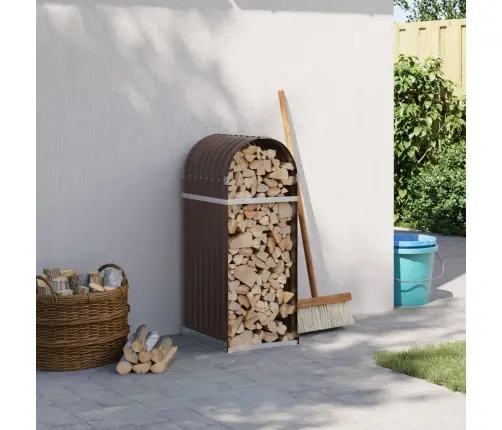 Küttepuude Alus, Pruun, 40X45X100 cm Tsingitud Teras
