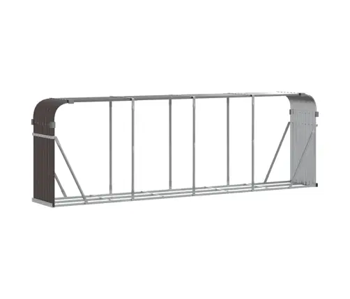 Küttepuude Alus, Pruun, 300 X 45 X 100 cm Tsingitud Teras