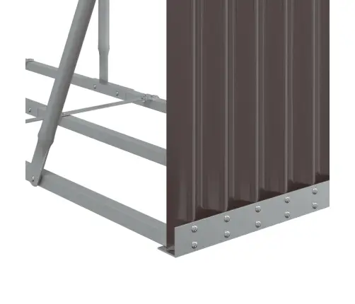 Küttepuude Alus, Pruun, 300 X 45 X 100 cm Tsingitud Teras