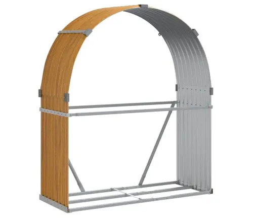 Malkas Statīvs, Koka Izskats, 120X45X140 Cm, Cinkots Tērauds Vidaxl