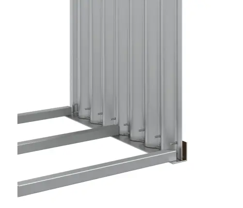 Malkas Statīvs, Koka Izskats, 120X45X140 Cm, Cinkots Tērauds Vidaxl