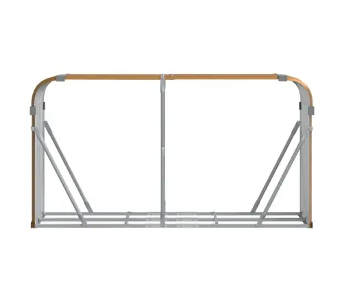 Malkas Statīvs, Koka Izskats, 180X45X100 Cm, Cinkots Tērauds Vidaxl