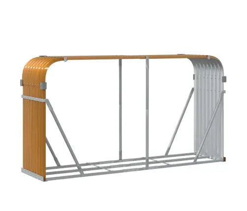 Malkas Statīvs, Koka Izskats, 180X45X100 Cm, Cinkots Tērauds Vidaxl