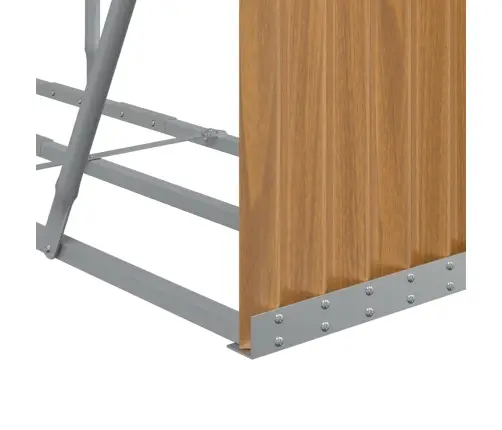 Malkas Statīvs, Koka Izskats, 180X45X100 Cm, Cinkots Tērauds Vidaxl