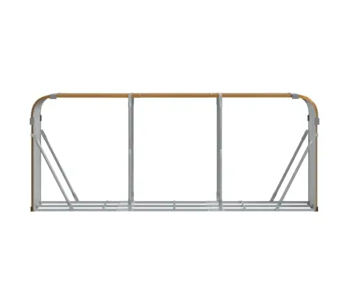 Malkas Statīvs, Koka Izskats, 234X45X100 Cm, Cinkots Tērauds Vidaxl