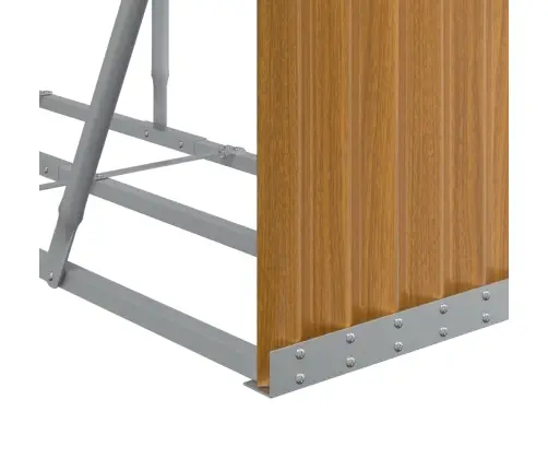 Malkas Statīvs, Koka Izskats, 300X45X100 Cm, Cinkots Tērauds Vidaxl