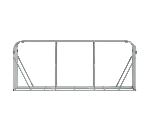 Küttepuude Alus, Hõbedane, 234 X 45 X 100 cm Tsingitud Teras