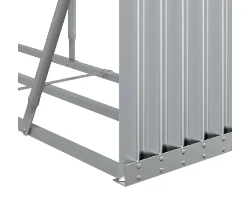 Küttepuude Alus, Hõbedane, 234 X 45 X 100 cm Tsingitud Teras