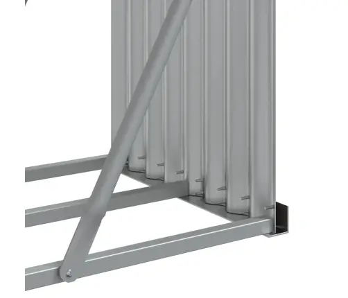 Küttepuude Alus, Hõbedane, 234 X 45 X 100 cm Tsingitud Teras