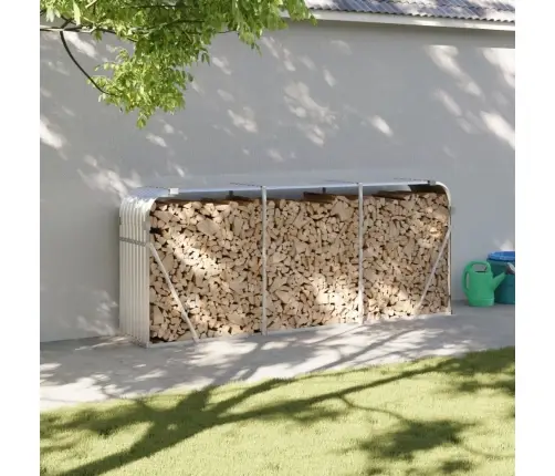 Küttepuude Alus, Hõbedane, 234 X 45 X 100 cm Tsingitud Teras