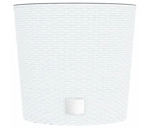 Puķu Kaste Ar Izņemamu Ieliktni, Balta,15/15,3L, Pp Rotangpalma Vidaxl