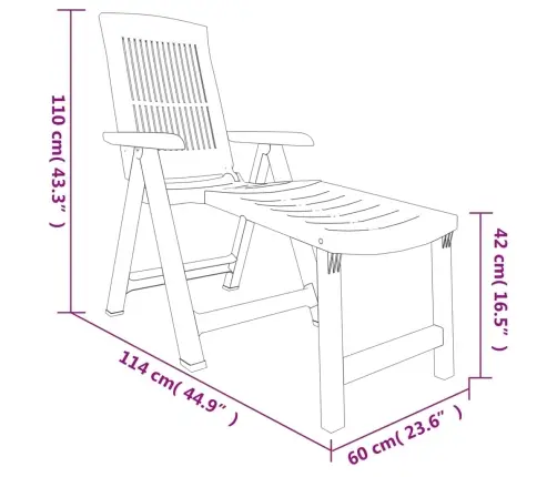 Päevitustool, Antratsiithall, Plast