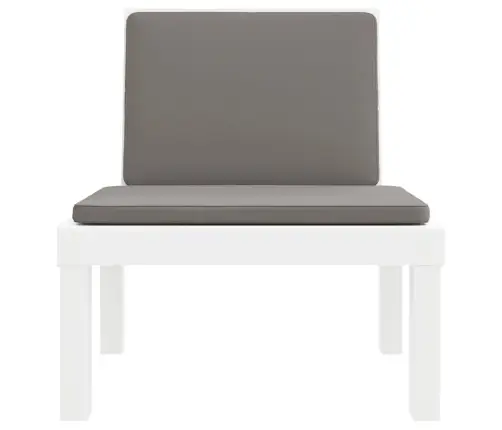 Sauļošanās Zvilnis Ar Matraci, Balts, Pp  Vidaxl